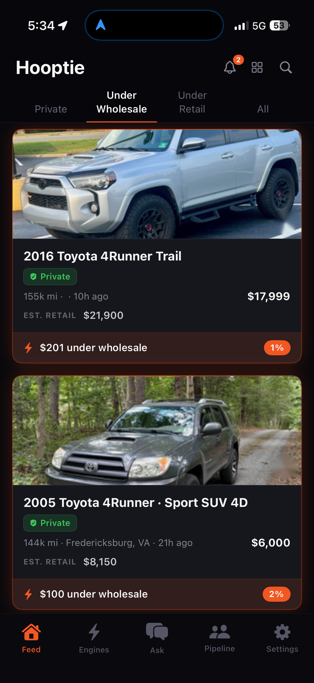 Hooptie — Aggregated Listings